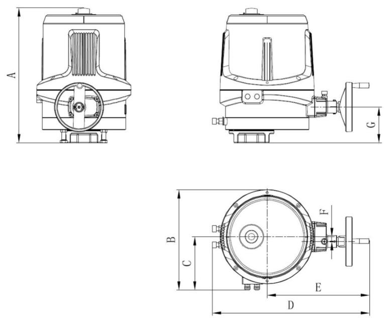 Исполнительный механизм (для тоннельных клапанов) Исполнительный механизм (для тоннельных клапанов)
